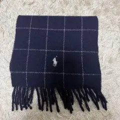 Polo Ralph Lauren ネイビー チェックマフラー