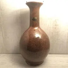 花瓶　茶色　森泉 陶器製
