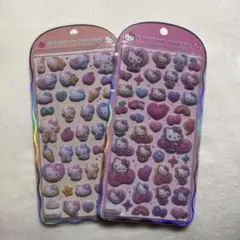 正規品　サンリオ　コットンパフィーシール　コットンパフィ　キティ　2枚セット