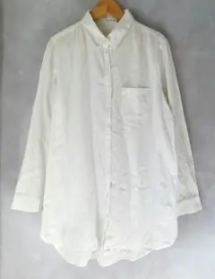 LEPSIM レプシィム 綿100% 長袖 ロングシャツ ホワイト 白 M