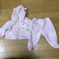 babyGAP くま耳ボアパーカー セットアップ 70cm ピンク