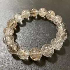 最終値下げ‼️希少ブラックルチルなどエレスチャルクォーツ天然石ブレスレット