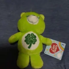 ケアベア　ぽってりきらきらぬいぐるみ　グリーン