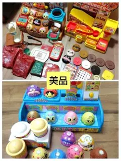 【美品】3点セット　アンパンマン　パン工場　ハンバーガー屋さん　アイス屋さん