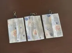 ハーフサイズのティシュケース　3個セット　ハンドメイド