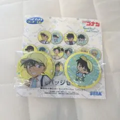 名探偵コナン セガ ラッキーくじ J賞 缶バッジ 江戸川コナン2点セット