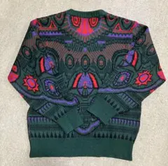 RALDI HOUSE 幾何学模様 ニットセーター M