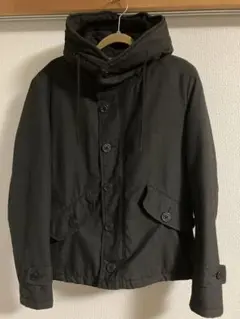 RAGEBLUE フード付き 中綿ブラックジャケット