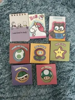 ユニバ　USJ 付箋　メモ　お土産　大阪　マリオ　ミニオン　スヌーピー