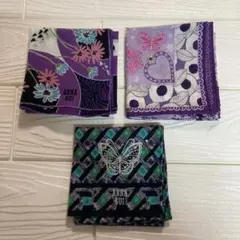 ANNA SUI ハンカチ 3枚セット