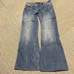 Red pepperフレアデニム ブーツカット スカル刺繍のサムネイル