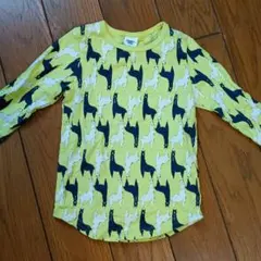 SIMPLE FREE アルパカ柄 長袖カットソー 100