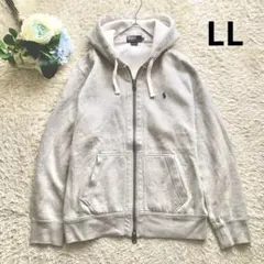 Polo by Ralph Lauren♪裏起毛パーカー　グレー　LL ポニー