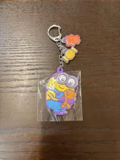 ミニオン アクリルキーホルダー 紫