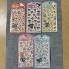 【正規品】韓国限定　サンリオ ボンボンドロップシール 5種　5枚