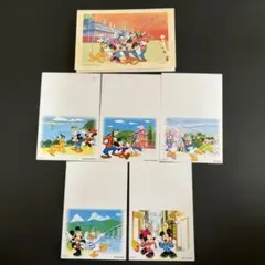 レトロ　貴重　ディズニーキャラクター ポストカードセット 5枚入り