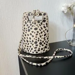 ダルメシアン柄　ショルダーバッグ