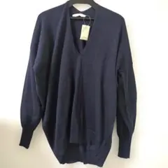 AMERICAN HOLIC ネイビー Vネック 長袖ニット