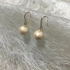 コットンパール ピアス