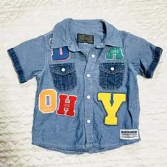 DADDY OH DADDY デニム半袖シャツ 90