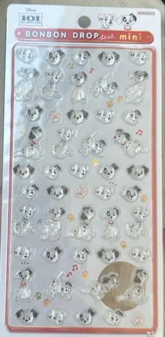 【即日発送可】正規品ボンボンドロップシールミニ　101匹わんちゃん