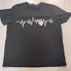 バスケットボール柄 Tシャツ ブラックのサムネイル