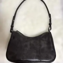 COACH ウール素材 ショルダーバッグ チャコールグレー - メルカリ