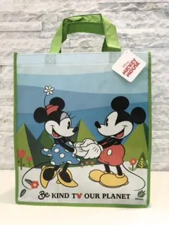 ★新品・未使用★ミッキー&ミニーマウス【ディズニーDisneyエコバッグ】正規品