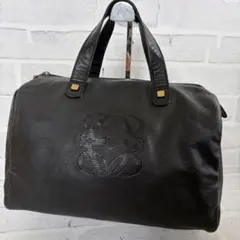 Loewe⭐︎ロエベ⭐︎ボストンバッグ 黒 約60ｘ18ｘ28cm 正規品タグあり LOEWE ロエベ ボストンバッグ AMAZONA 44 アマゾナ 352.30.N04