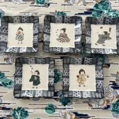 未使用品　九谷焼　玉水角皿　5枚セット　廃盤品　小皿　レトロのサムネイル