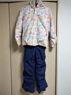 子ども用スキーウェア上下（白色多色・ネイビー）
