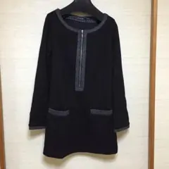 美品  メイソングレイ  千鳥柄ワンピース