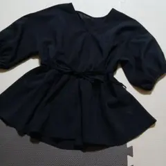 INGNI　バルーンスリーブ　黒トップス　ブラウス　M