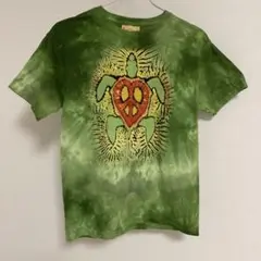 THE MOUNTAIN ザマウンテン アニマルTシャツ 亀　タイダイ　L