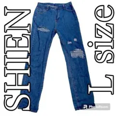 SHIEN レディース　パンツ　ダメージデニム　ダメージジーンズ