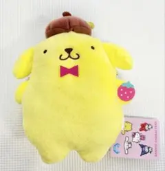 サンリオ　ポムポムプリン　いちごがま口ポーチ