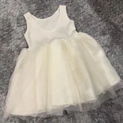 【美品】キッズ・ベビー　アイボリー ドレス