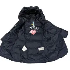 POLORALPHLAUREN フード付きダウンコート ネイビーUESD