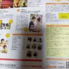 月刊ザテレビジョン5月号　プレゼント応募券2枚