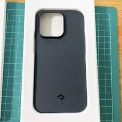 iPhone14 Pro ケース MagSafe対応 グレーツイル柄
