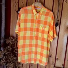 Kay様専用ハリウッドランチマーケット*半袖チェックシャツ*メンズ紳士サイズ3