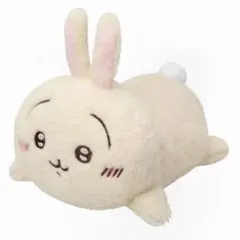 【ちいかわマーケット】ほわほわぬいぐるみ　うさぎ　限定　マグネット　寝そべり