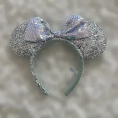 ディズニー ミニー カチューシャ スパンコール オーロラ