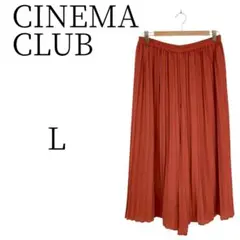 ★美品 CINEMA CLUB シネマクラブ 赤 ロング フレアスカート L