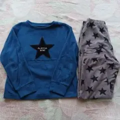 GU キッズフリース パジャマ ズボン星柄 サイズ140　 長袖長ズボン