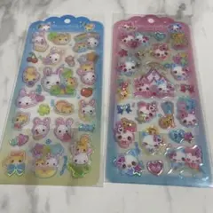 ドロップジェリーシール フワフワらびちゃん まじかるみゅー 2枚セット