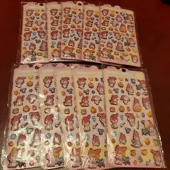 【在庫処分】マイメロ　同シール10枚セット　ボンボンドロップ