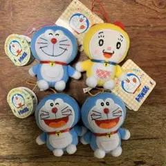 非売品‼︎ ドラえもんぬいぐるみキーホルダー4個セット‼︎