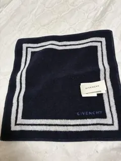 (新品・未使用)GIVENCHY タオルハンカチ ネイビー