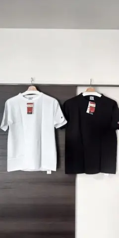 新品 チャンピオン Tシャツ ホワイト ブラック セット USA製 t1011